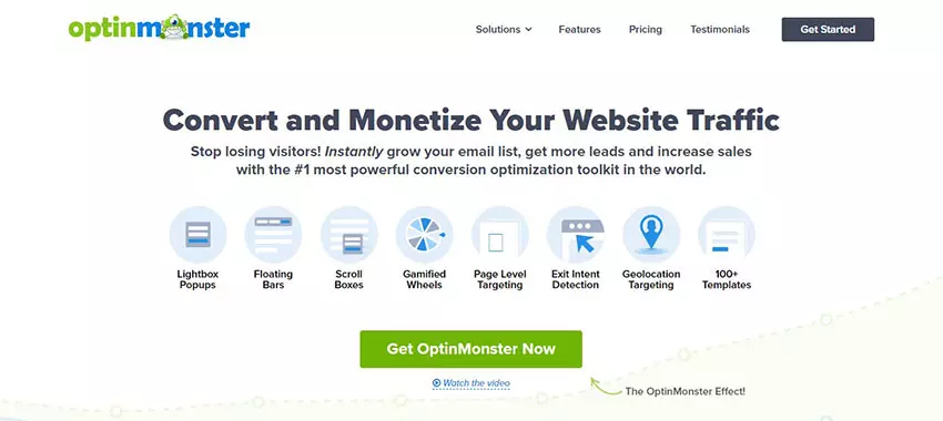 OptinMonster, Pluign hỗ trợ tiếp thị qua email tốt nhất